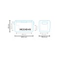Mestic Kompressor-Kühlbox MCCHD-45, 12/24V, 43 L
