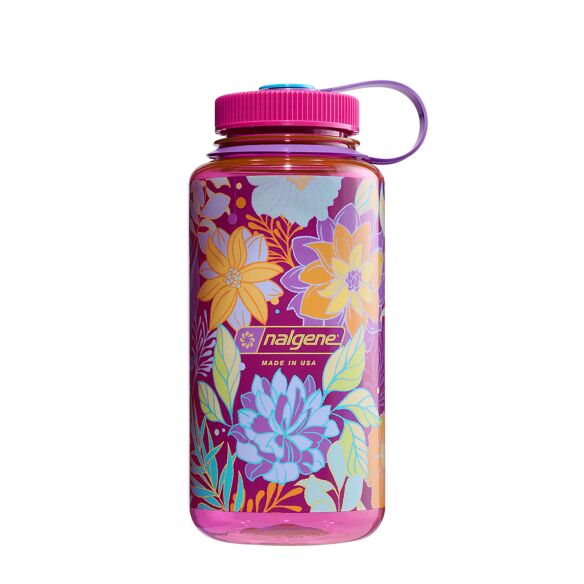 Nalgene Weithals-Trinkflasche Sustain, 1L, Farbe: botanical florals