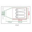 Coleman 3-Personenzelt Darwin 3 Plus BlackOut (Neu 2025)